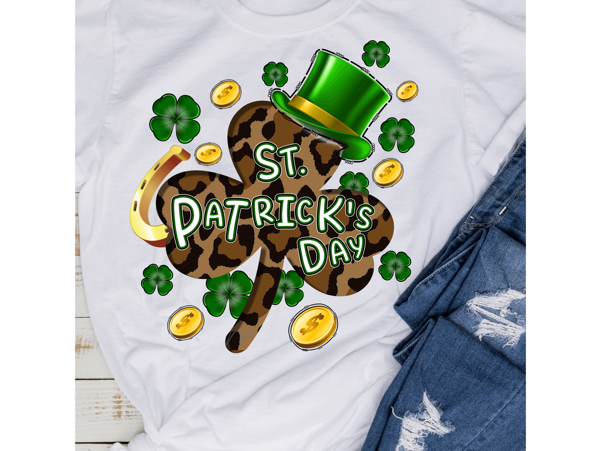 St. Patrick's Day Shamrock T-Shirt - smuniqueshirts