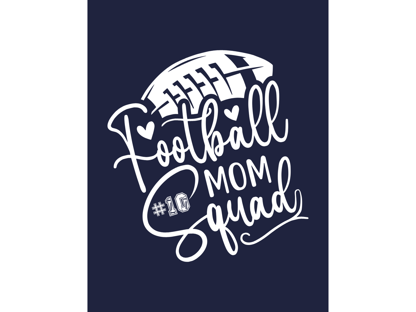 Football Mom Squad T-shirt or Sweatshirt - smuniqueshirts