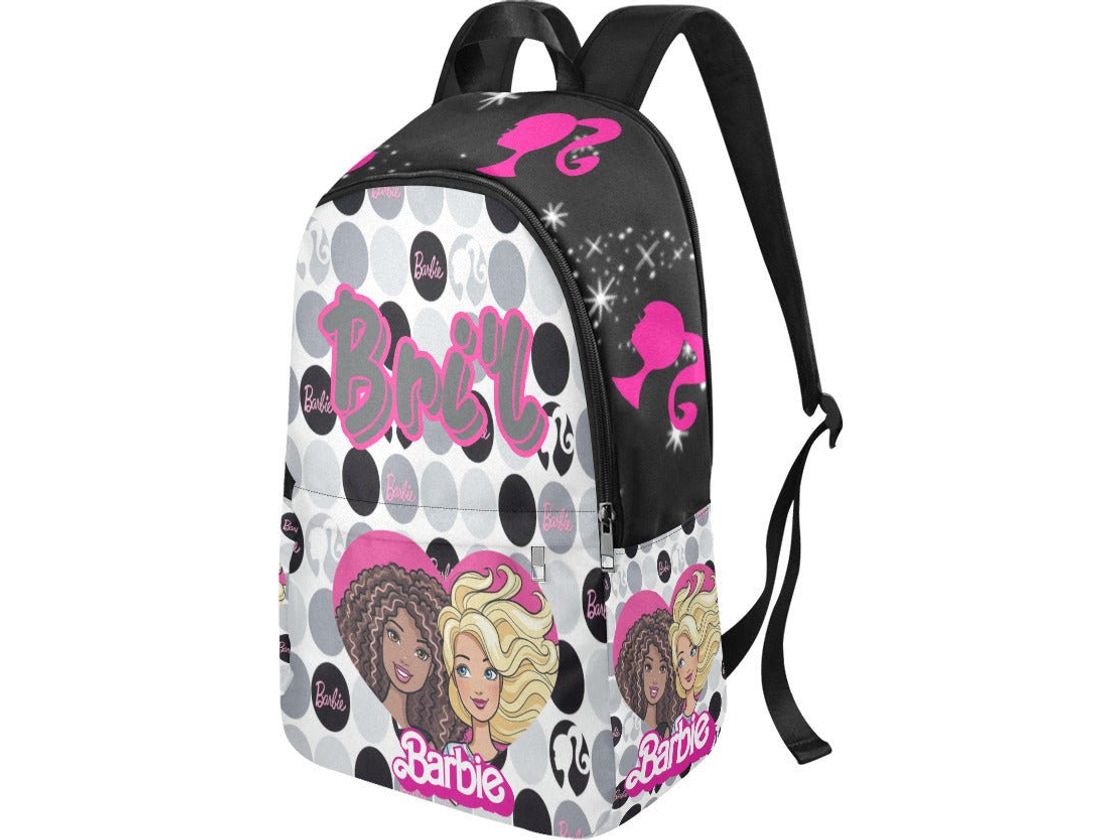 Barbie Black, Pink and Grey Backpack - smuniqueshirts