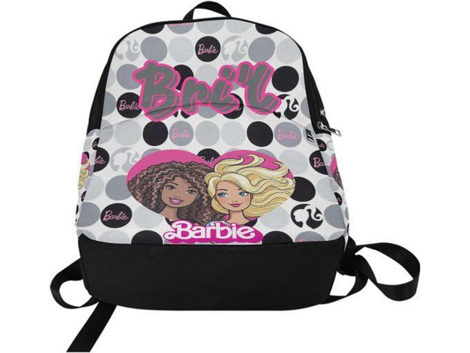 Barbie Black, Pink and Grey Backpack - smuniqueshirts