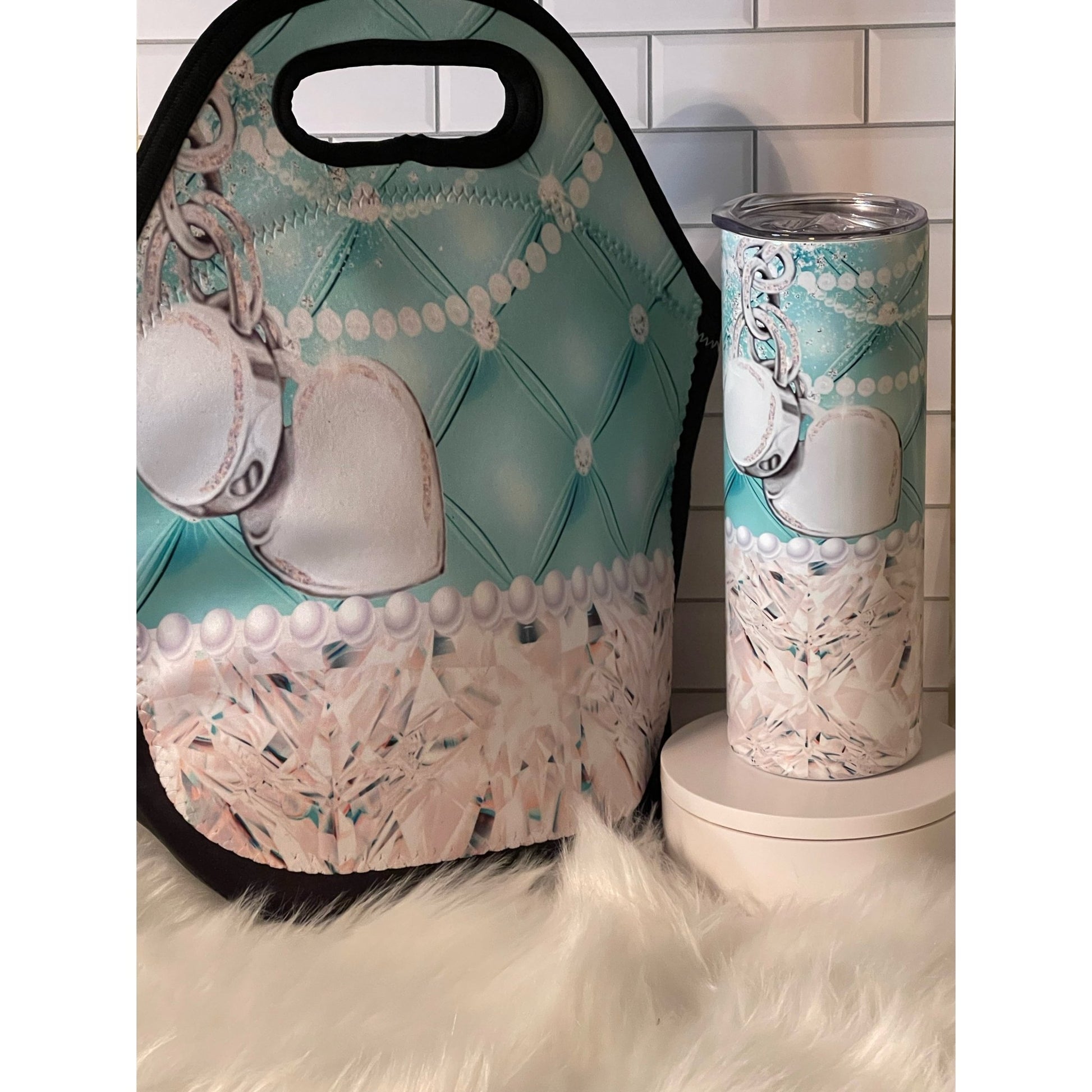 Purse luxury Designer Inspired Lunch Tote, and Tumbler Set - smuniqueshirts