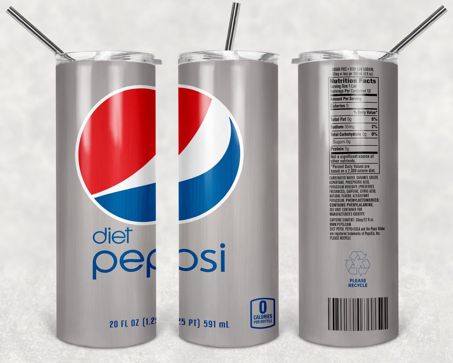 Inspired Diet Pepsi Tumbler - smuniqueshirts